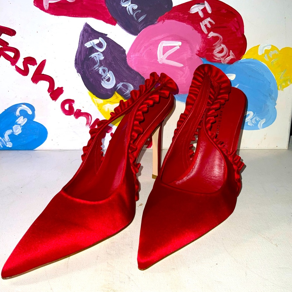 Good American Stiletto Sling Back Size 12